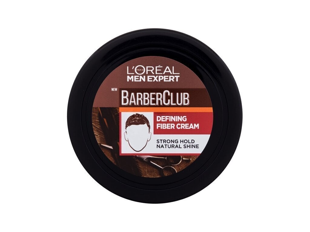 Juuksekreem L&#39;Oréal Paris Men Expert Barberclub Defining Fiber Cream meestele, 75 ml цена и информация | Juuste viimistlusvahendid | hansapost.ee