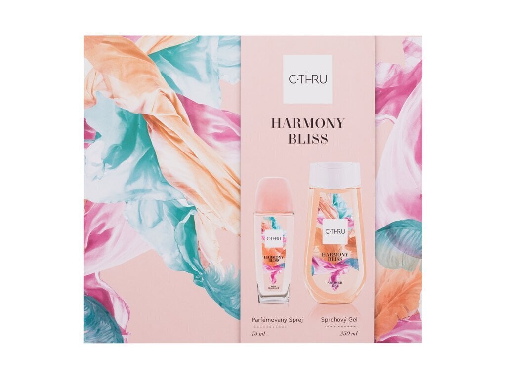 Kosmeetikakomplekt C-Thru Harmony Bliss: deodorant, 75 ml + dušigeel, 250 ml цена и информация | Kehakreemid, kehaõlid ja losjoonid | hansapost.ee