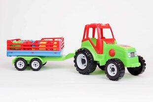 Трактор с прицепом и блоками Lean Toys цена и информация | Игрушки для мальчиков | hansapost.ee