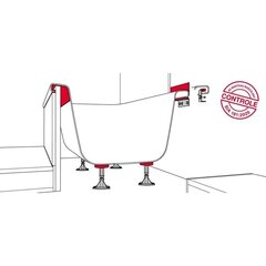 Звукоизоляция и комплект ножек для ванны Stauffer 30.1024 цена и информация | Аксессуары для ванн, душевых кабин | hansapost.ee