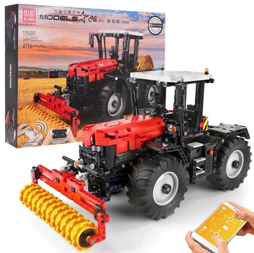 Kaugjuhitav konstruktor Tractor Mould King, 2716 tk hind ja info | Klotsid ja konstruktorid | hansapost.ee