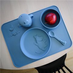 Silikoonkauss Moomin Silicone, hall, 6+ kuud цена и информация | Детская посуда, контейнеры для молока и еды | hansapost.ee
