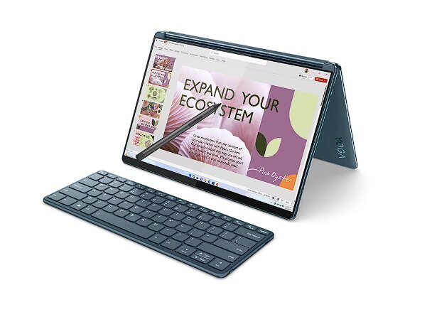 Lenovo Yoga Book 9 13IRU8 82YQ004MMH Tidal Teal цена и информация | Sülearvutid | hansapost.ee