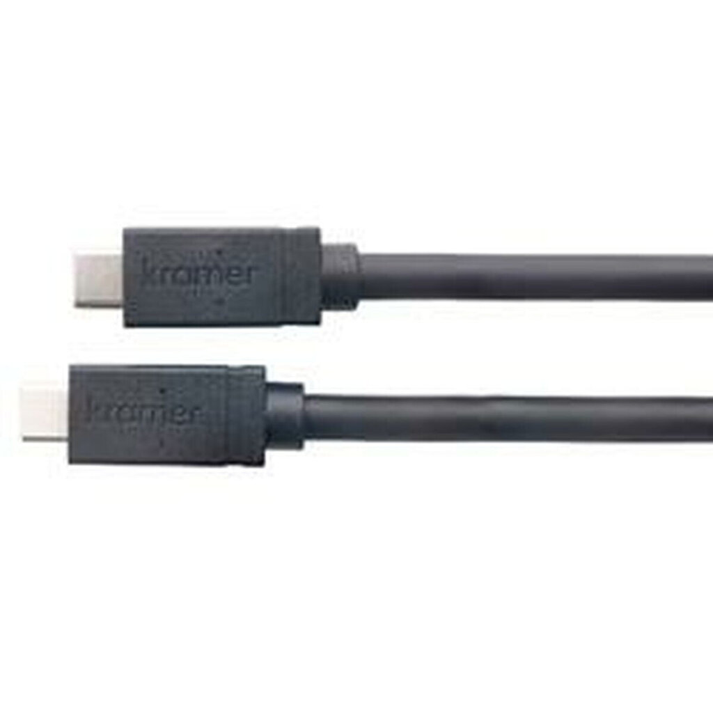 USB-C-kaabel Kramer Electronics 96-0235106 1,8 m Must цена и информация | Mobiiltelefonide kaablid | hansapost.ee