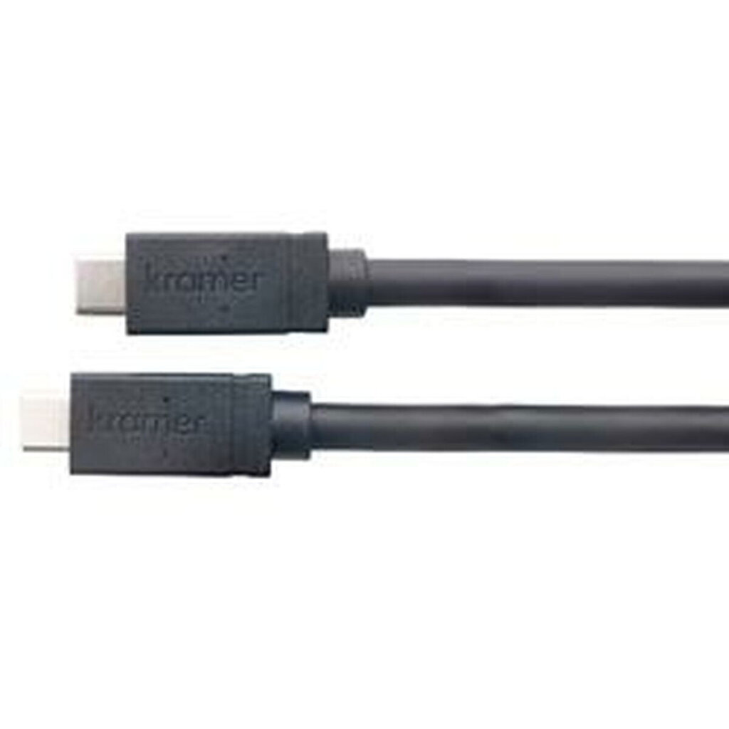 USB-C-kaabel Kramer Electronics 96-0235106 1,8 m Must hind ja info | Mobiiltelefonide kaablid | hansapost.ee