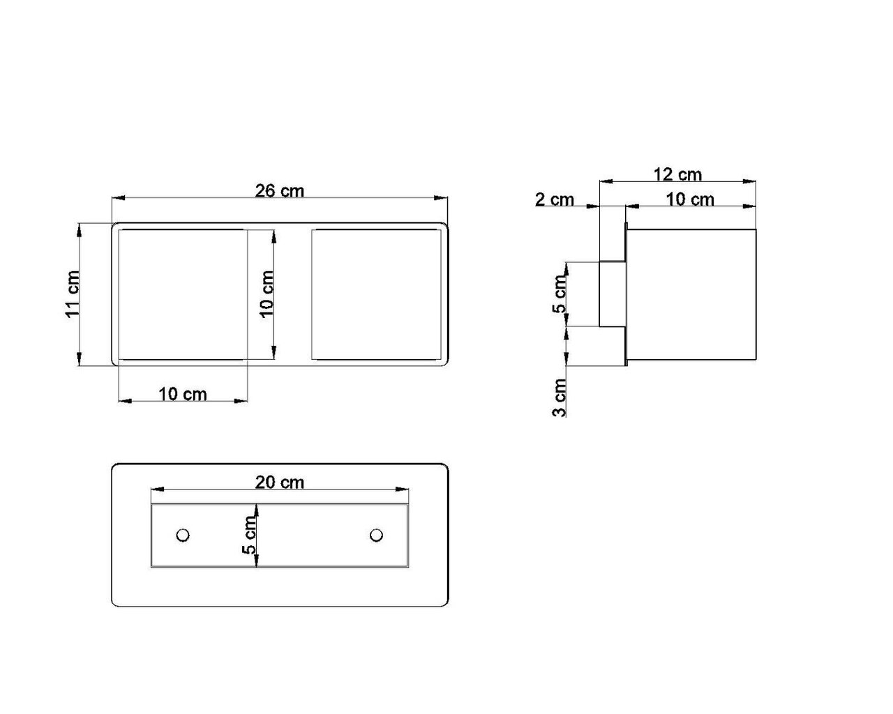 Seinavalgusti Sollux Quad 2 Grey цена и информация | Seinavalgustid | hansapost.ee