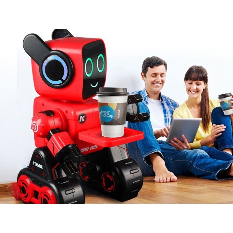 Interaktiivne rääkiv ja tantsiv robot-abiline hoiupõrsaga Wile, punane цена и информация | Mänguasjad poistele | hansapost.ee