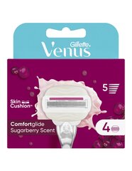 Бритвенные головки Gillette Venus ComfortGlide Sugarberry для женщин, 4 шт. цена и информация | Средства для бритья | hansapost.ee