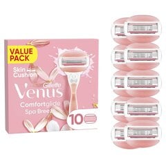 Бритвенные головки Gillette Venus Comfortglide Spa Breeze для женщин, 10 шт. цена и информация | Средства для бритья и косметика | hansapost.ee