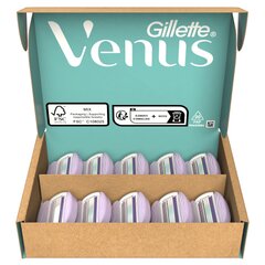 Бритвенные головки Gillette Venus Comfortglide Breeze для женщин, 10 шт. цена и информация | Средства для бритья | hansapost.ee