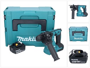 Аккумуляторный перфоратор Makita DHR 183 T1J, 18 В, с аккумулятором, без блока для зарядки цена и информация | Перфораторы | hansapost.ee