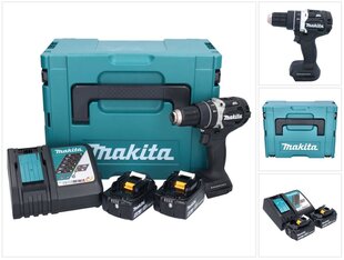 Lööktrell Makita Dhp 484 Rmjb, 18 V, koos aku ja laadijaga hind ja info | Akutrellid, puurid ja kruvikeerajad | hansapost.ee