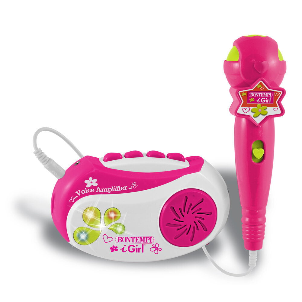 Plaadimängija koos mikrofoniga Bontempi, roosa цена и информация | Arendavad laste mänguasjad | hansapost.ee