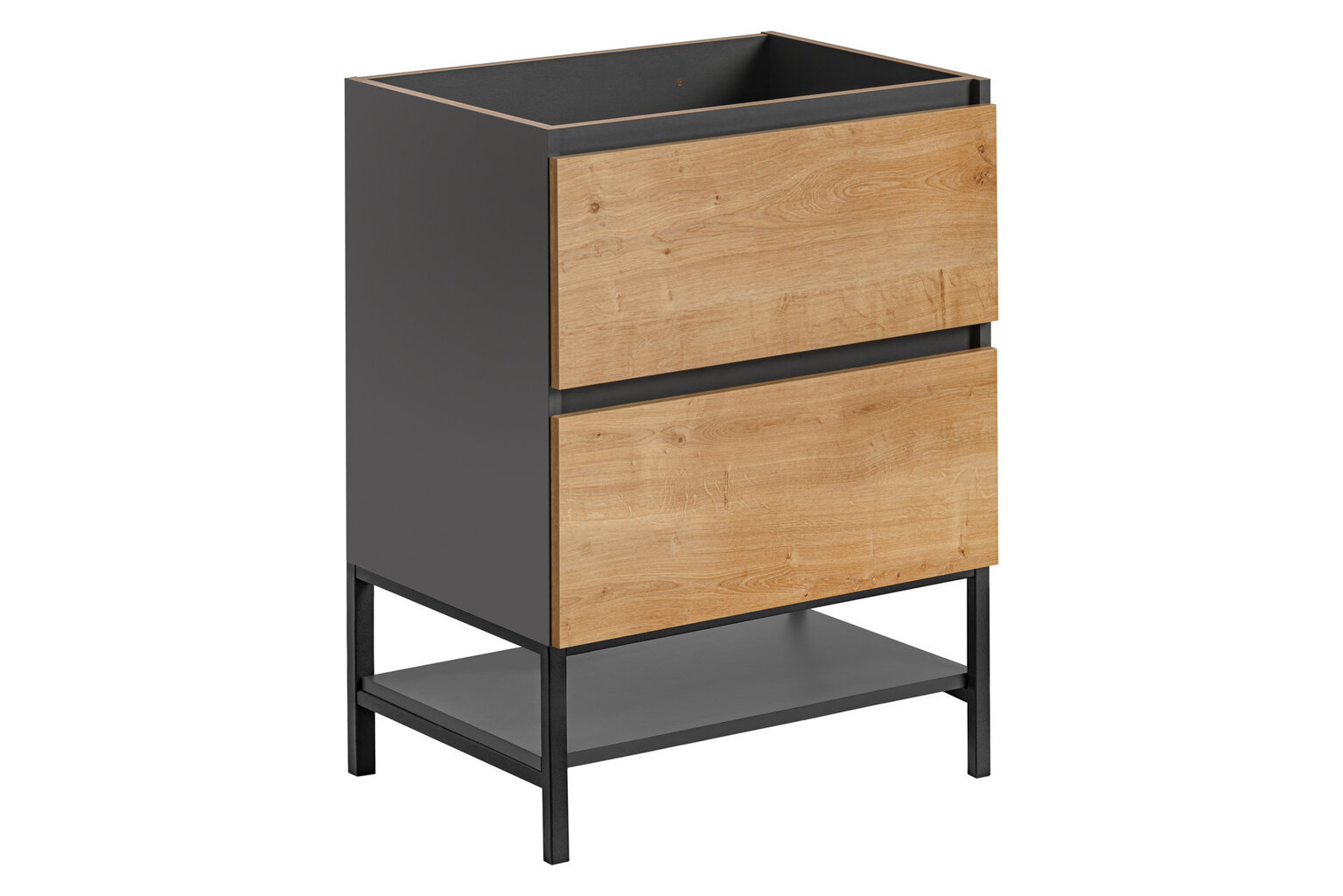 Vannitoa kapp Comad Monaco Grey Oak 820 - FSC, pruun/hall цена и информация | Vannitoakapid | hansapost.ee