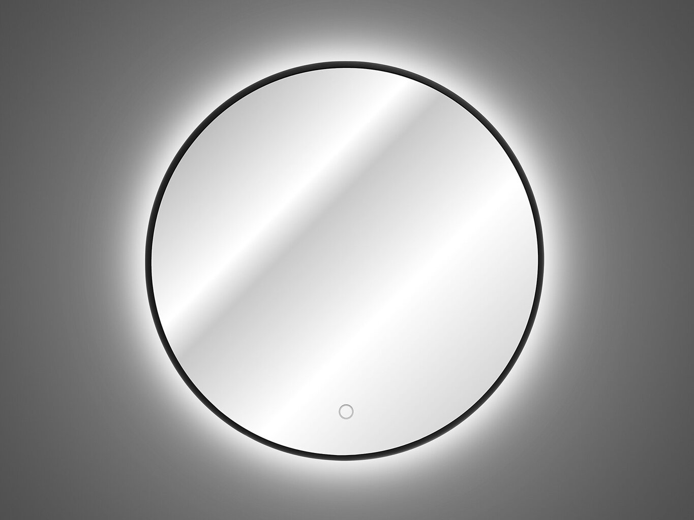 LED-valgustusega vannitoa peegel Comad Luna 80, must цена и информация | Peeglid vannituppa | hansapost.ee