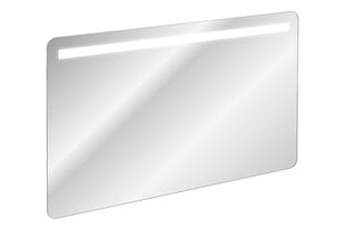 Зеркало для ванной комнаты со светодиодной подсветкой Comad Lustro Bianca 120, серебро цена и информация | Зеркала в ванную | hansapost.ee