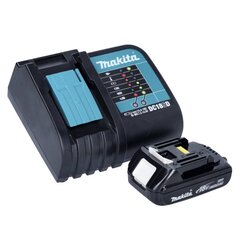 Аккумуляторная эксцентриковая шлифовальная машинка Makita DBO 180 SY1 18 В 125 мм + 1х аккумулятор 1,5 Ач + зарядное устройство цена и информация | Шлифовальные машины | hansapost.ee