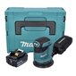 Makita DBO 180 F1J akuga ekstsentriline lihvmasin 18 V 125 mm + 1x aku 3.0 Ah + Makpac - ilma laadijata цена и информация | Lihvmasinad | hansapost.ee