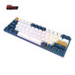 Klaviatuur Royal Kludge RK61 Plus TKL, 60%, Hot-swap, Blue Switches, US, Valge/Sinine hind ja info | Klaviatuurid | hansapost.ee