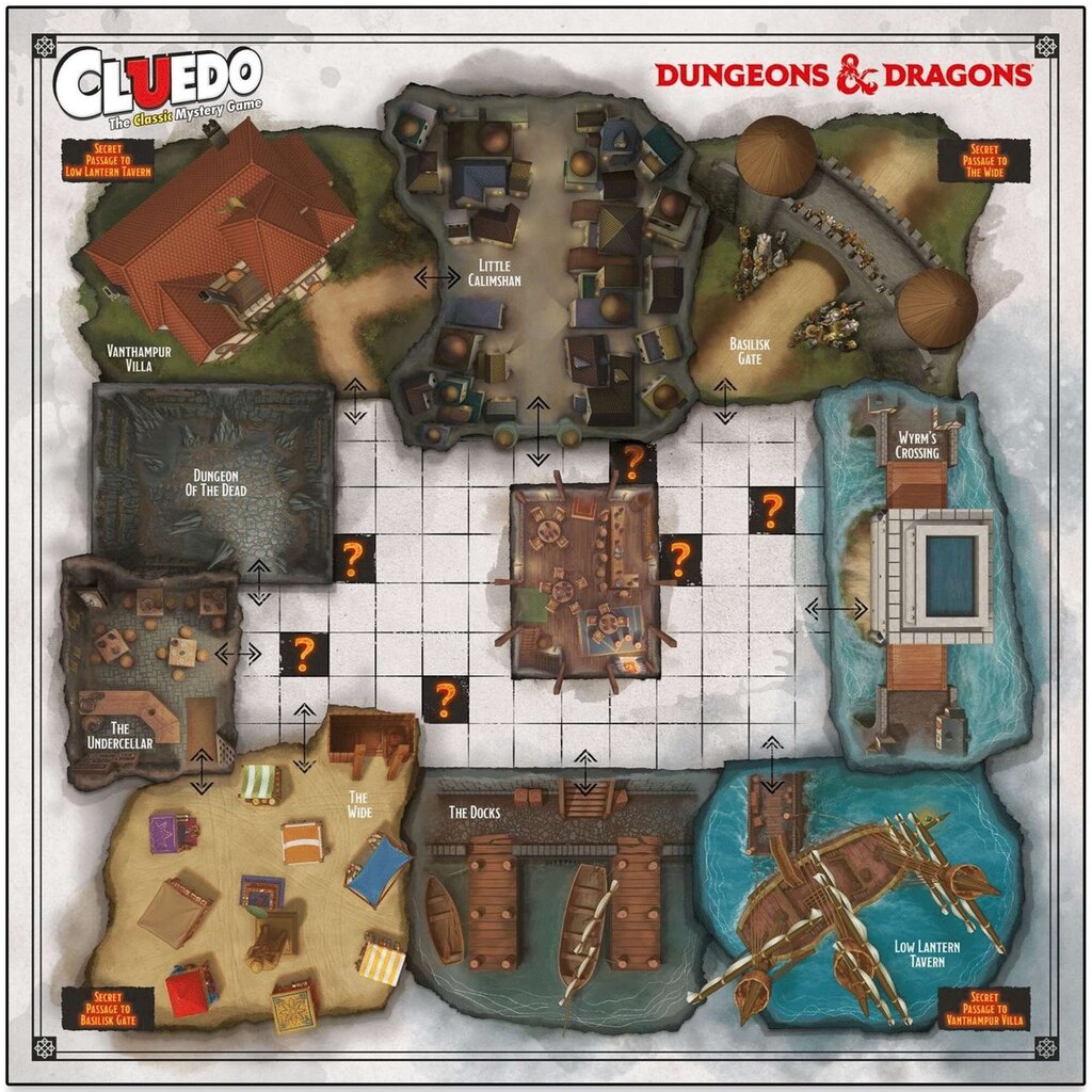 Sotsiaalne detektiivimäng Cluedo Dungeons & Dragons Ingliskeelne versioon hind ja info | Lauamängud ja mõistatused perele | hansapost.ee