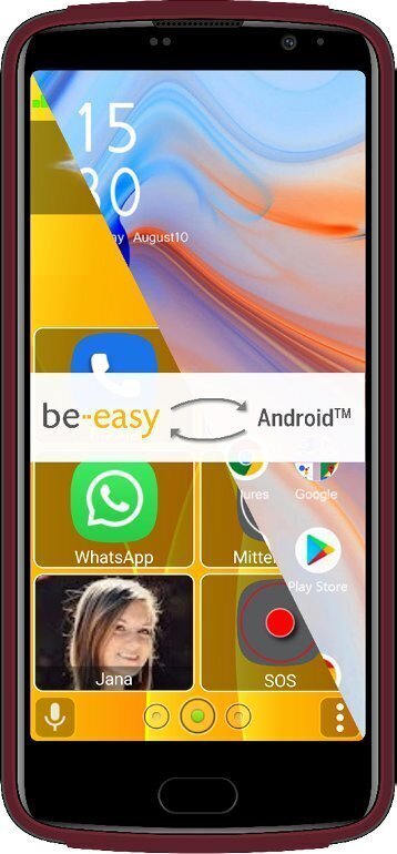 Beafon M7 Lite premium 14 cm (5.5") red цена и информация | Telefonid | hansapost.ee