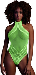Ouch! Glow ярко-зеленый сетчатый боди цена и информация | Сексуальное женское белье | hansapost.ee