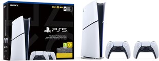 Playstation 5 Slim, digital + 2x DualSense Controllers цена и информация | Игровые приставки | hansapost.ee