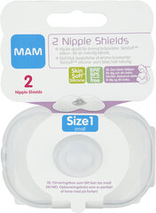 MAM защитные накладки на сосок Nipple Shields, 1 размер цена и информация | Товары для кормления | hansapost.ee