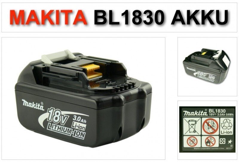 Aku Makita BL 1830 B, 18V цена и информация | Akutrellid, puurid ja kruvikeerajad | hansapost.ee