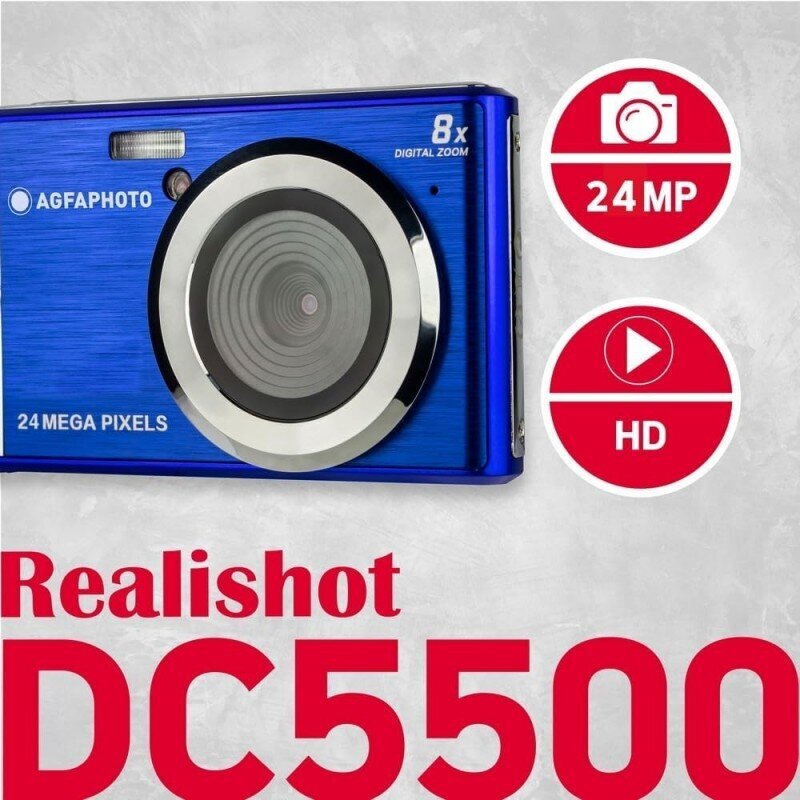 AgfaPhoto DC5500BL цена и информация | Fotoaparaadid | hansapost.ee