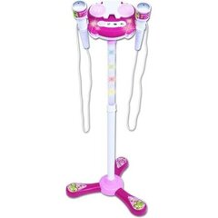 Mängumikrofon koos alusega Bontempi, roosa цена и информация | Развивающие игрушки для детей | hansapost.ee