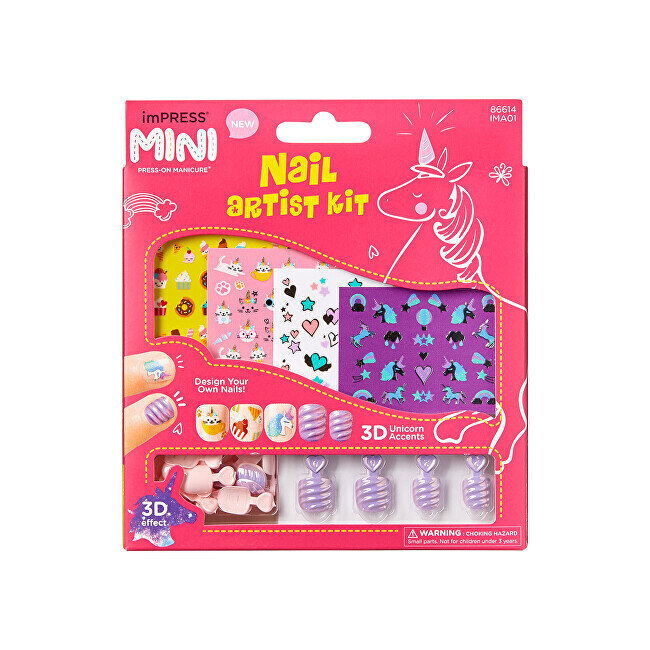 Maniküüri komplekt imPress Press-on Manicure Mini Kids&#39; Nail Artist Kit lastele, 31 tk цена и информация | Maniküüri ja pediküüri tarvikud | hansapost.ee