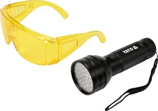 Taskulamp UV 51 LED + prillid Yato (YT-08581) hind ja info | Taskulambid, pealambid ja prožektorid | hansapost.ee