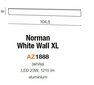 Azzardo seinavalgusti AZ1888 Norman Wall XL цена и информация | Seinavalgustid | hansapost.ee