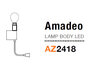 Seinavalgusti raam Azzardo Amadeo AZ2418 hind ja info | Seinavalgustid | hansapost.ee