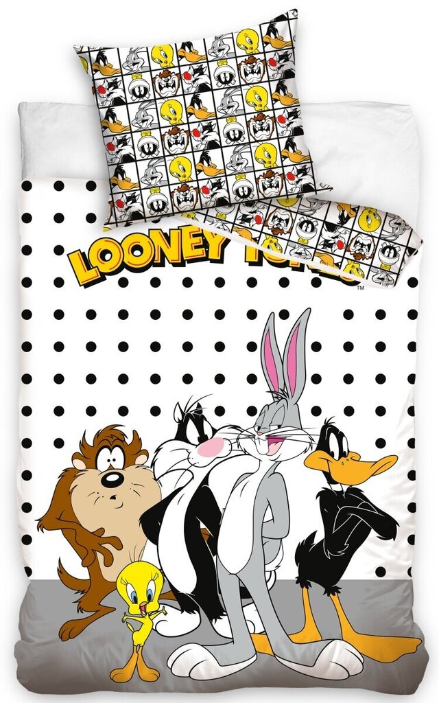 Laste voodipesu komplekt Looney Tunes, 160x200, 2 tk hind ja info | Laste voodipesu | hansapost.ee
