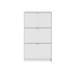 Jalanõude riiul Aatrium, 70x16x123 cm, valge hind ja info | Jalatsikapid, jalatsiriiulid | hansapost.ee