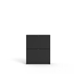 Шкафчик для обуви Aatrium, 70x24x85 см, черный цена и информация | Полки для обуви, банкетки | hansapost.ee