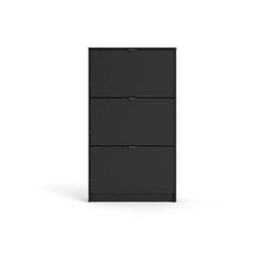 Jalanõude kapp Aatrium, 70x24x123 cm, must hind ja info | Aatrium Esikumööbel | hansapost.ee
