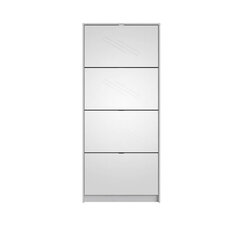 Jalanõuderiiul Aatrium, 70x24x162 cm, valge hind ja info | Jalatsikapid, jalatsiriiulid | hansapost.ee