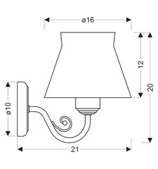 Candellux seinavalgusti Zefir hind ja info | Seinavalgustid | hansapost.ee