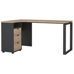 Письменный стол Aatrium, 150x99x75 см, коричневый/черный цена и информация | Компьютерные, письменные столы | hansapost.ee