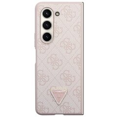 Guess GUHCZF5P4TDPW F731 Z Flip5 brązowy|brown hardcase Leather 4G Triangle Strass цена и информация | Чехлы для телефонов | hansapost.ee