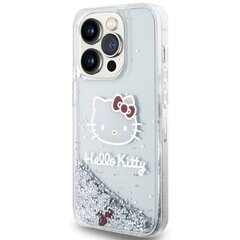 Hello Kitty HKHCP13XLIKHET iPhone 13 Pro Max 6.7" srebrny|silver hardcase Liquid Glitter Charms Kitty Head цена и информация | Чехлы для телефонов | hansapost.ee