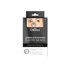 Пластыри для глубокого очищения носа с углем L'Biotica, 3 шт. цена и информация | Маски для лица, патчи для глаз | hansapost.ee