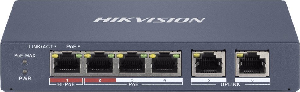 Hikvision DS-3E1106HP-EI цена и информация | Võrgulülitid | hansapost.ee