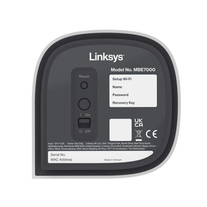 Linksys Velop Pro 7 Tri-band MBE7001-KE hind ja info | Ruuterid | hansapost.ee