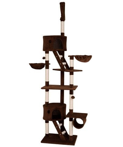 Kassidele mõeldud kraabits Lionto, 230-250 cm, pruun hind ja info | Kraapimispuud kassidele | hansapost.ee