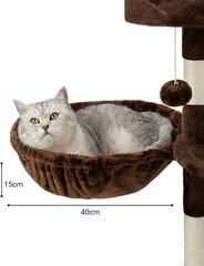 Переноска для кошек Lionto, 40 см, коричневая цена и информация | Когтеточки | hansapost.ee