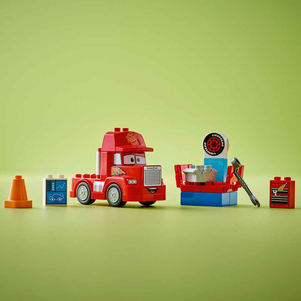 10417 Lego® Duplo Disney ja Pixar Autod Mack võidusõidul цена и информация | Klotsid ja konstruktorid | hansapost.ee